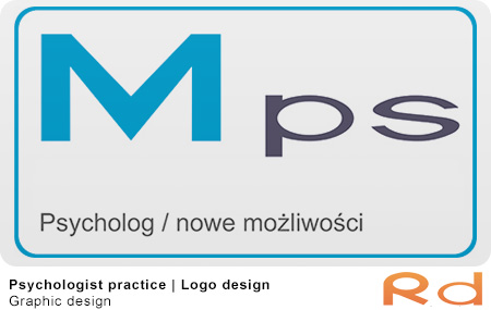 Logo og skiltedesign til polsk psykologpraksis - moderne, minimalistisk design med personlig skrift