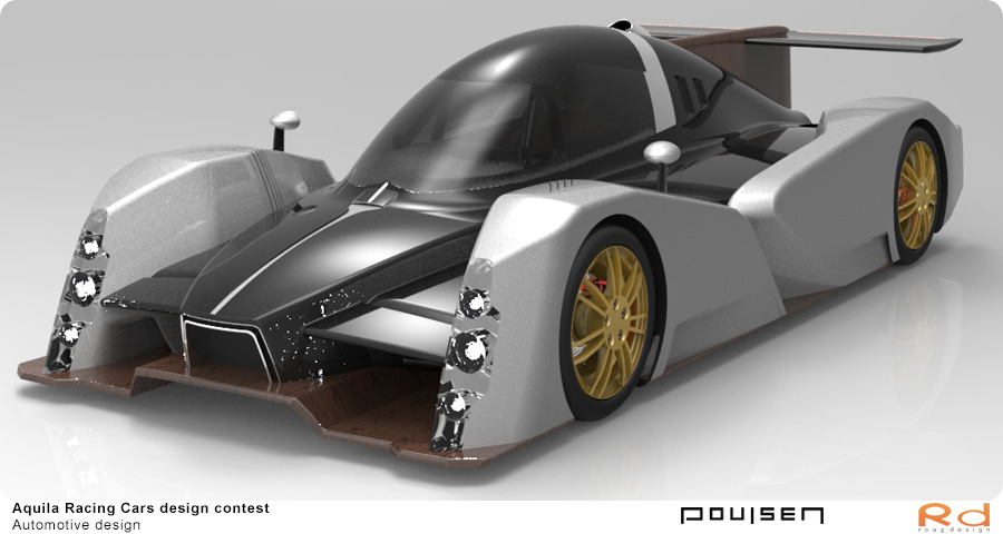 Car styling and race car design of Aquila Adamo – Design competition by Roug Design and Torben Nyegaard Poulsen, Danish automotive and motorsport concept.