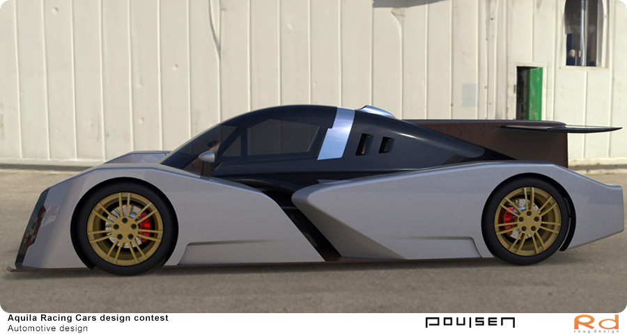 Car styling and race car design of Aquila Adamo – Design competition by Roug Design and Torben Nyegaard Poulsen, Danish automotive and motorsport concept.