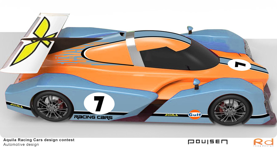 Car styling and race car design of Aquila Adamo – Design competition by Roug Design and Torben Nyegaard Poulsen, Danish automotive and motorsport concept.