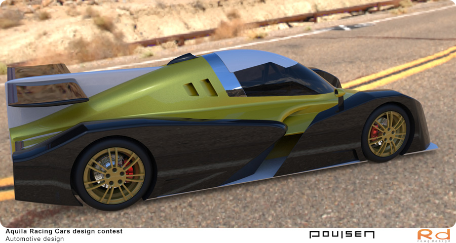 Car styling and race car design of Aquila Adamo – Design competition by Roug Design and Torben Nyegaard Poulsen, Danish automotive and motorsport concept.