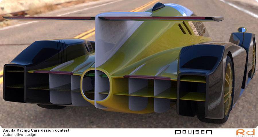 Car styling and race car design of Aquila Adamo – Design competition by Roug Design and Torben Nyegaard Poulsen, Danish automotive and motorsport concept.