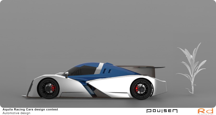 Car styling and race car design of Aquila Adamo – Design competition by Roug Design and Torben Nyegaard Poulsen, Danish automotive and motorsport concept.