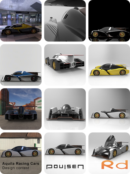 Car styling and race car design of Aquila Adamo – Design competition by Roug Design and Torben Nyegaard Poulsen, Danish automotive and motorsport concept.