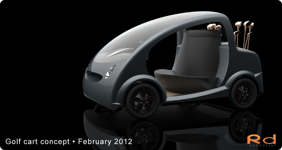 car designing, roug design, golfcart, golf design, golf cart, innovative car design