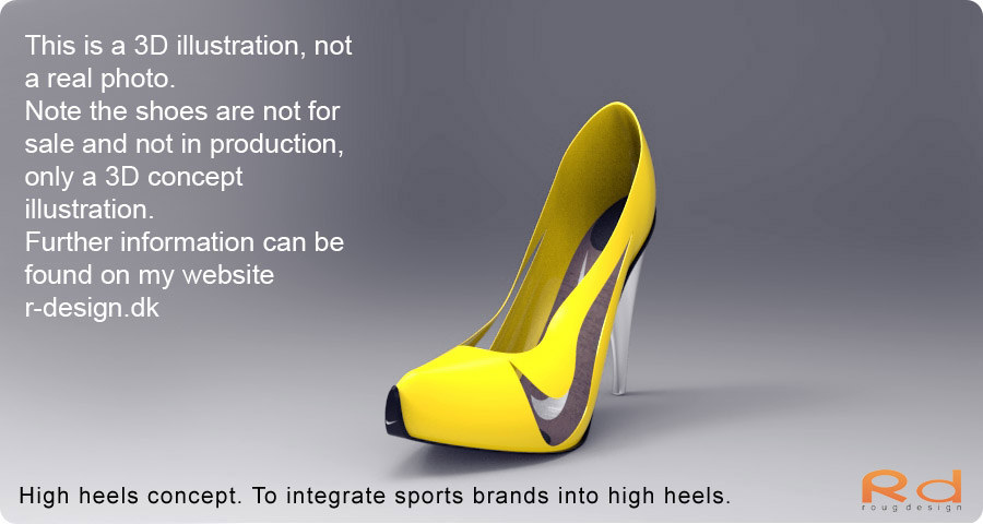 Misbrug grundigt lige stilettos concepts > Nike stilettos > sportsbrand styled shoe | Roug design